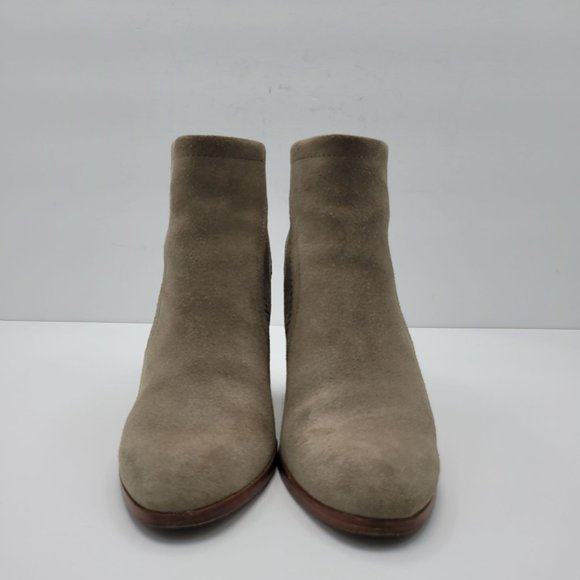 Coach Honey Suede Beige Block Heel Women's Shoes Q1963 US Size 6B - Picture 4 of 8